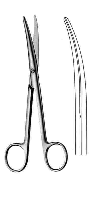 MAYO-LEXER MAKAS EĞRİ SÜPER KESKİN  16CM 